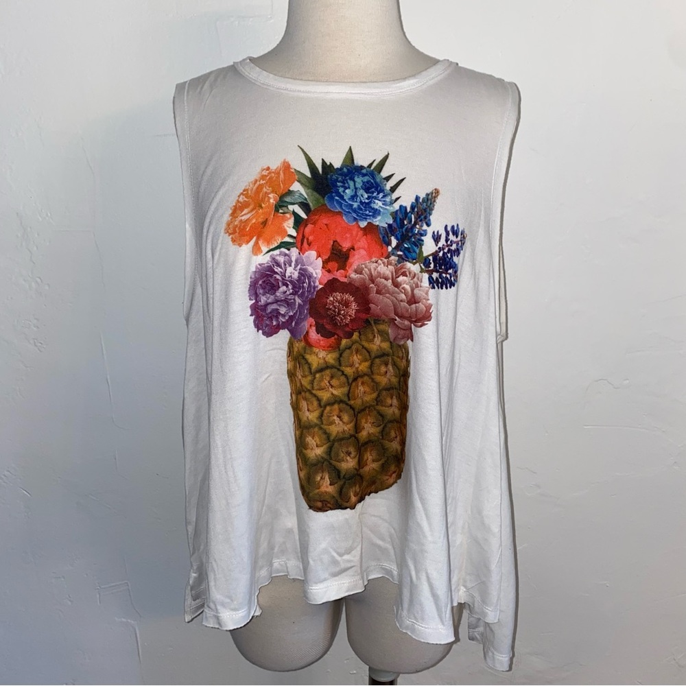 Show Me Your Mumu Pineapple Fruit Tank Medium